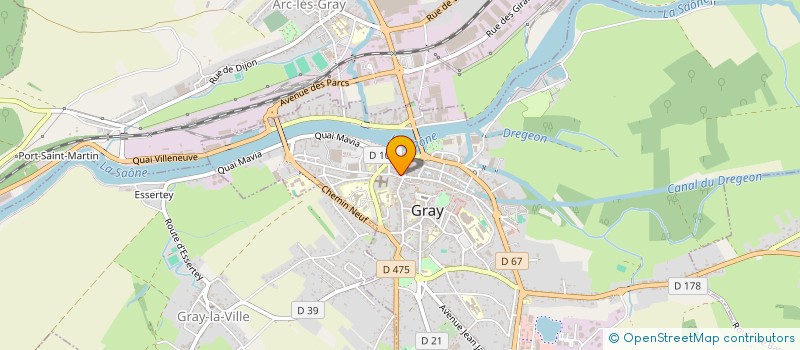 localisation de l'entreprise MADAME MARIE CHAGNOT à GRAY