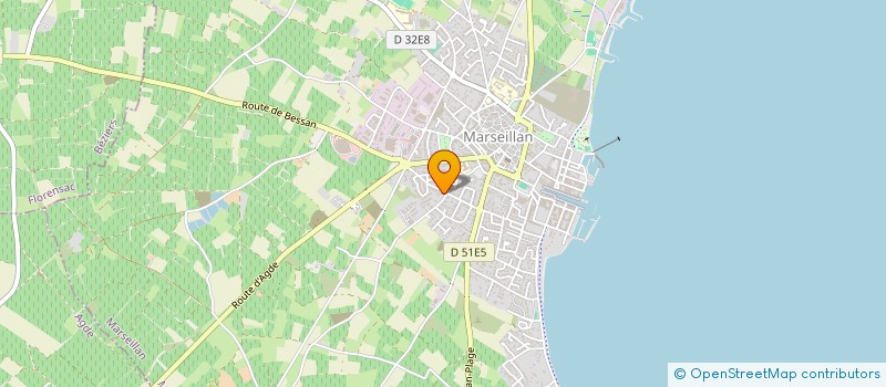 localisation de l'entreprise MADAME MARIE CHAMAYOU à MARSEILLAN