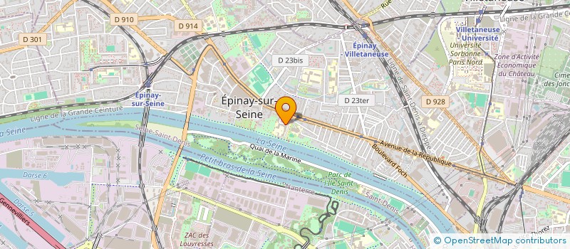 localisation de l'entreprise MADAME MARIE CHAMPEAU à EPINAY-SUR-SEINE