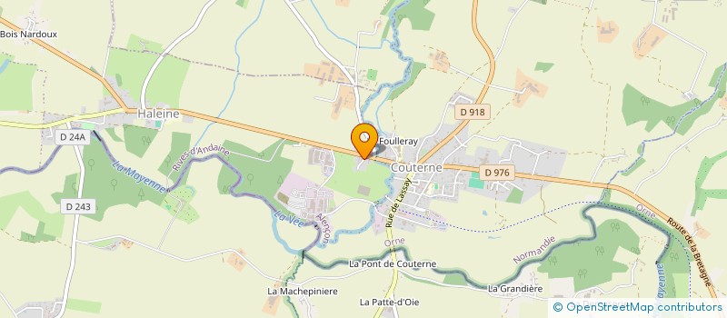 localisation de l'entreprise MADAME MARIE CHAMPION à RIVES D'ANDAINE