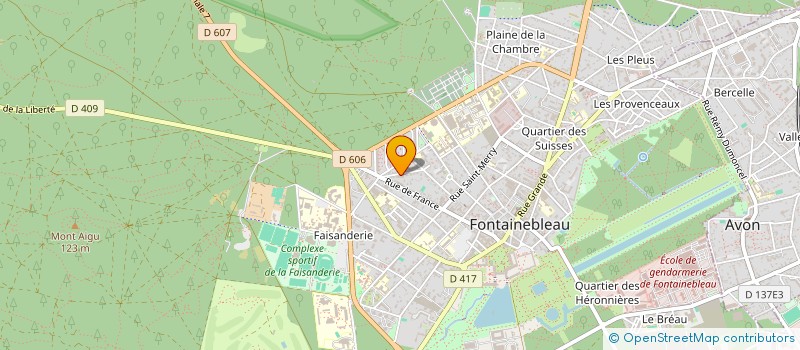 localisation de l'entreprise MADAME MARIE-CHANTAL BAERTHELE  FONTAINEBLEAU