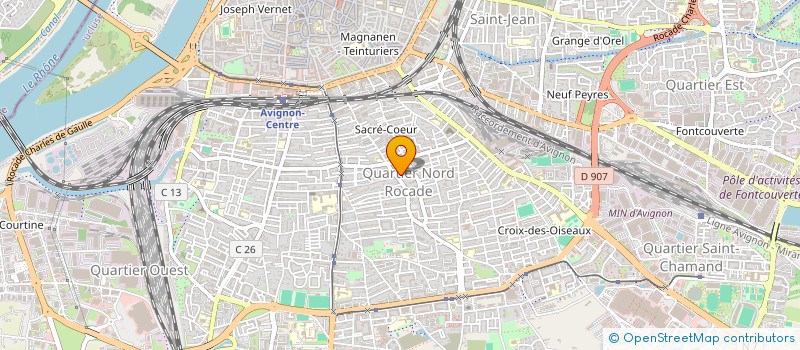 localisation de l'entreprise MADAME MARIE-CHANTAL CHATILLON  AVIGNON