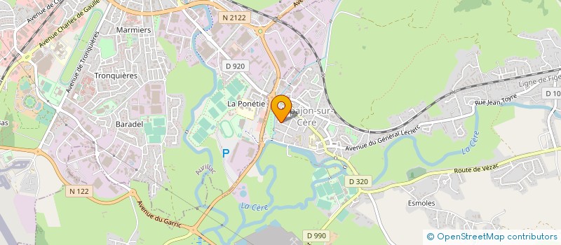 localisation de l'entreprise MADAME MARIE-CHANTAL EXBRAYAT à ARPAJON-SUR-CERE