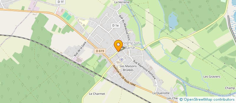 localisation de l'entreprise MADAME MARIE-CHANTAL GILBERT à LUSIGNY-SUR-BARSE