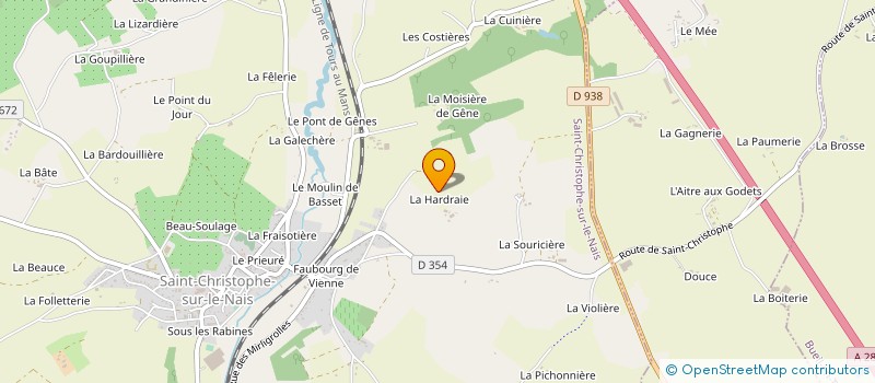 localisation de l'entreprise MADAME MARIE CHANTAL LIGNEUL  SAINT-CHRISTOPHE-SUR-LE-NAIS