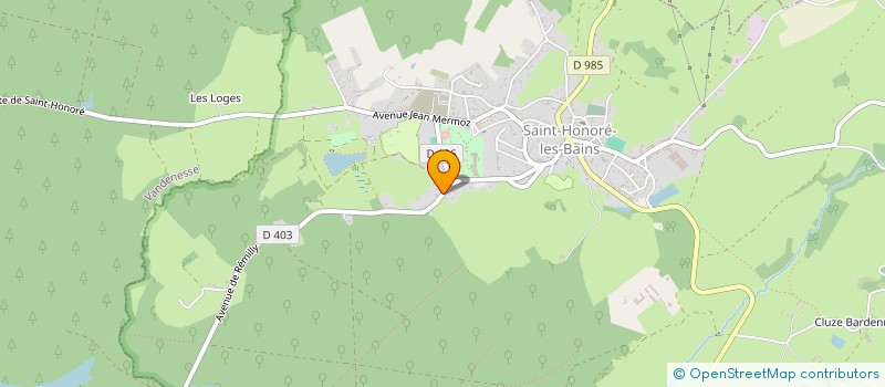 localisation de l'entreprise MADAME MARIE-CHANTAL MOUNOT  SAINT-HONORE-LES-BAINS