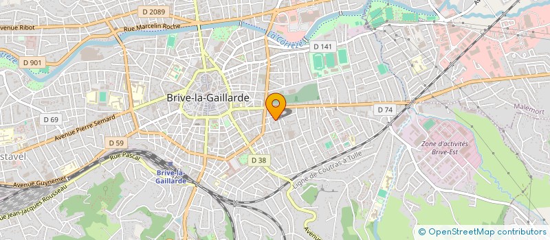 localisation de l'entreprise MADAME MARIE-CHANTAL NAYRAT  BRIVE-LA-GAILLARDE