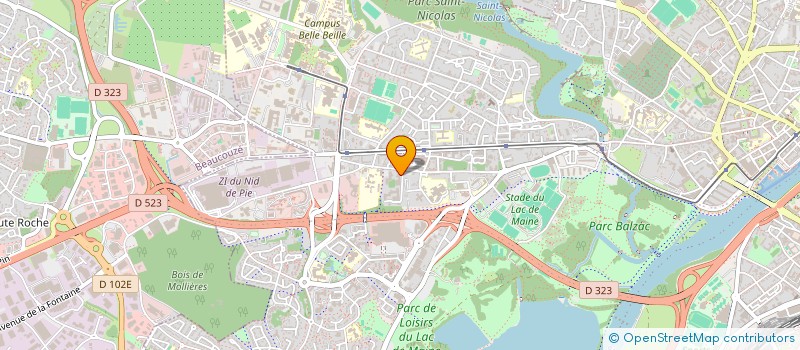 localisation de l'entreprise MADAME MARIE CHANTAL NGOADMI  ANGERS