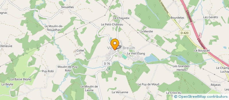 localisation de l'entreprise MADAME MARIE-CHANTAL NOUHAUD  VICQ-SUR-BREUILH