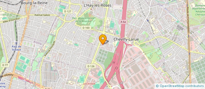 localisation de l'entreprise MADAME MARIE CHANTAL OFROFINO  CHEVILLY-LARUE