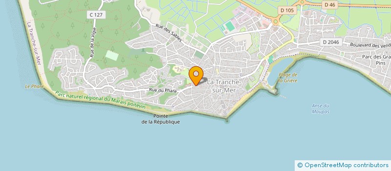 localisation de l'entreprise MADAME MARIE-CHANTAL PIVETEAU à LA TRANCHE-SUR-MER