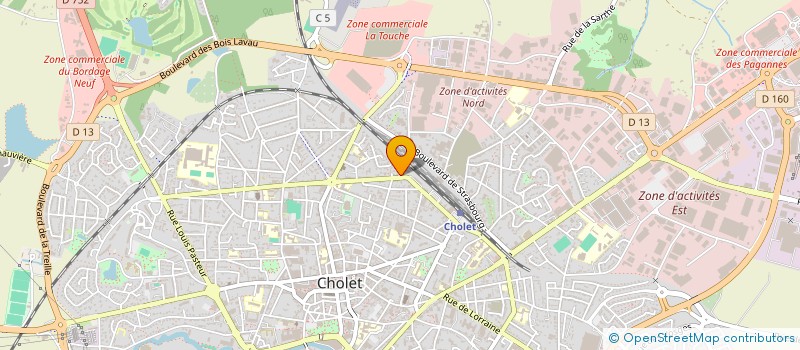 localisation de l'entreprise MADAME MARIE-CHANTAL POIRIER à CHOLET