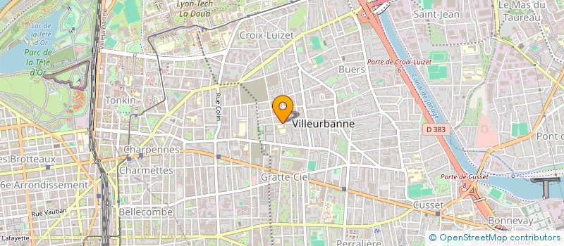localisation de l'entreprise MADAME MARIE-CHANTAL SUIRE à VILLEURBANNE