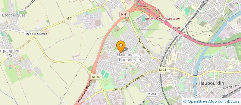 localisation de l'entreprise MADAME MARIE-CHANTAL VALENTIN  HALLENNES-LEZ-HAUBOURDIN
