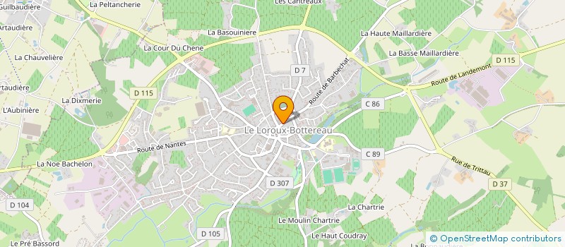 localisation de l'entreprise MADAME MARIE CHANTREAU à LE LOROUX-BOTTEREAU