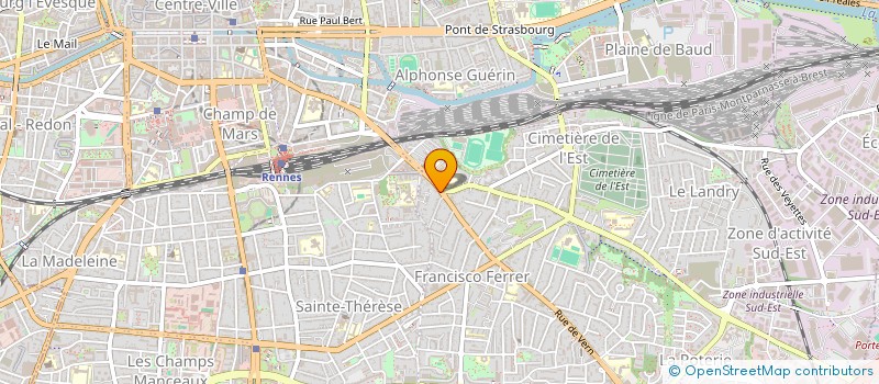 localisation de l'entreprise MADAME MARIE CHANVOEDOU  RENNES