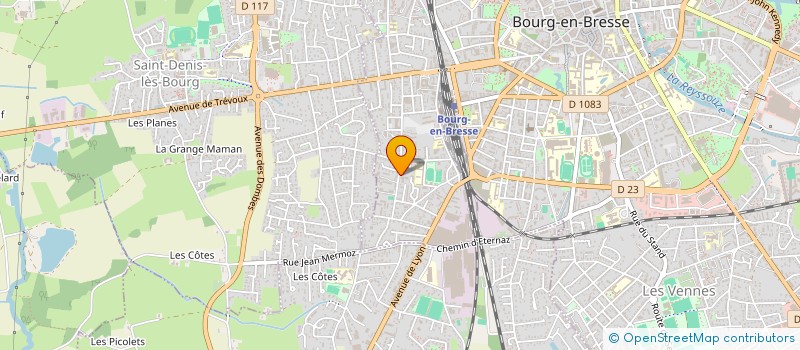 localisation de l'entreprise MADAME MARIE CHAPERON à BOURG-EN-BRESSE