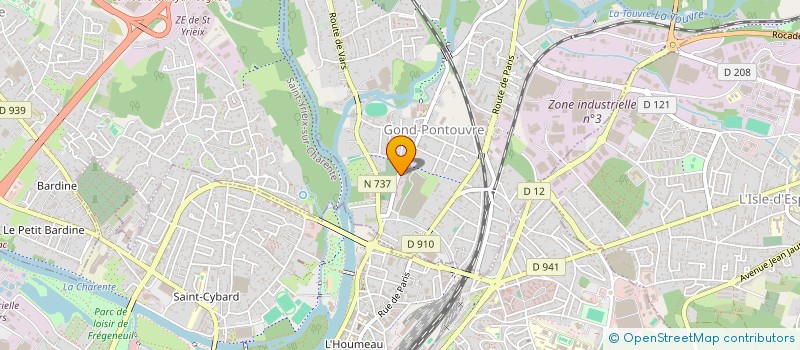 localisation de l'entreprise MADAME MARIE CHAPUZET  GOND-PONTOUVRE