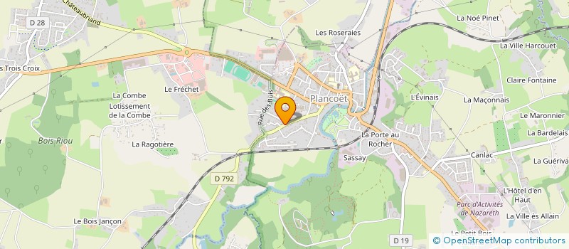 localisation de l'entreprise MADAME MARIE CHARLEMAGNE  PLANCOET