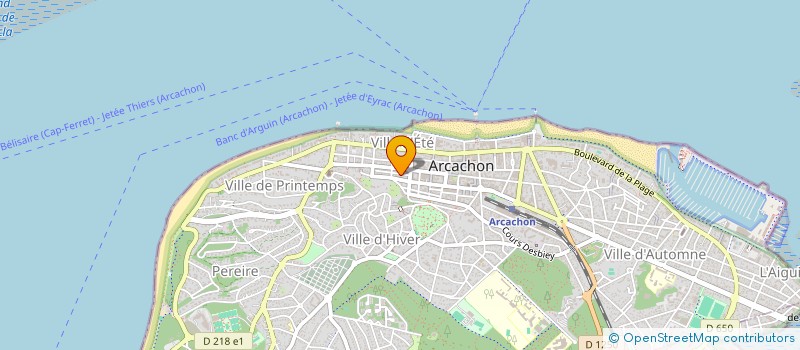 localisation de l'entreprise MADAME MARIE CHARLIN à ARCACHON