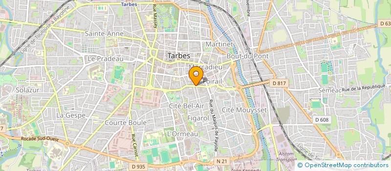 localisation de l'entreprise MADAME MARIE-CHARLOTTE BARRAU  TARBES