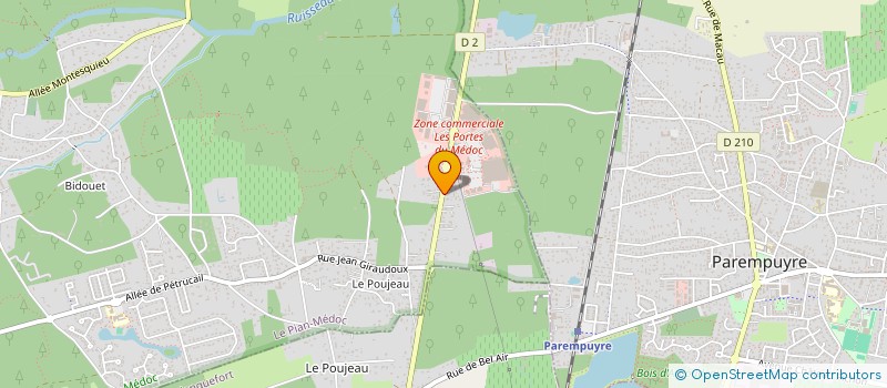 localisation de l'entreprise MADAME MARIE-CHARLOTTE CLAUZEL  LE PIAN-MEDOC