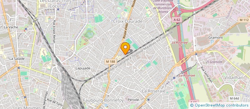 localisation de l'entreprise MADAME MARIE CHARLOTTE COURDIL  TOULOUSE