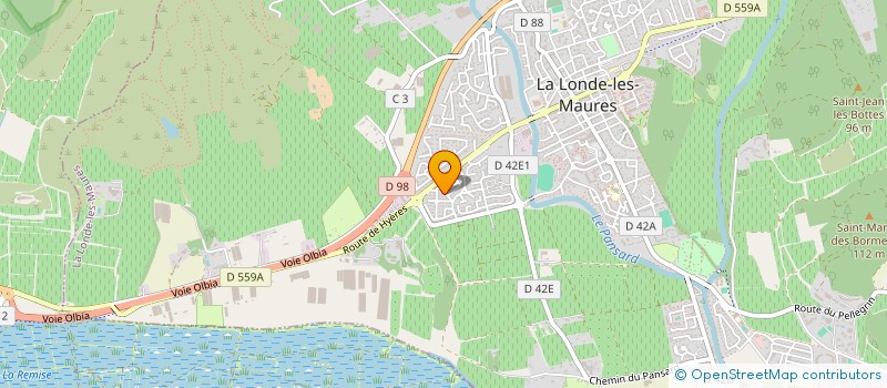 localisation de l'entreprise MADAME MARIE-CHARLOTTE JEANROT à LA LONDE-LES-MAURES