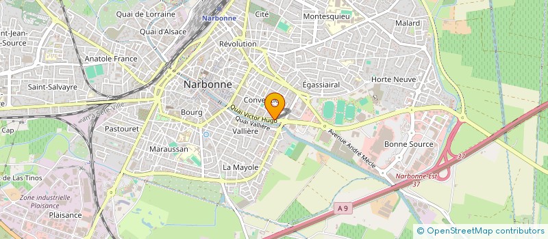 localisation de l'entreprise MADAME MARIE CHARLOTTE LE GAL  NARBONNE