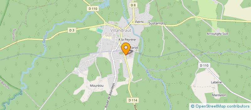 localisation de l'entreprise MADAME MARIE-CHARLOTTE LONGEQUEUE  VILLANDRAUT