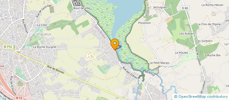 localisation de l'entreprise MADAME MARIE-CHARLOTTE MORTELLEC-LE GENDRE  LANGUEUX