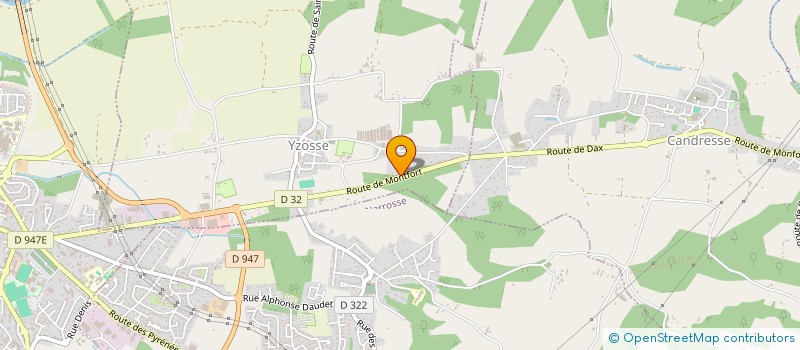 localisation de l'entreprise MADAME MARIE CHARLOTTE PEREZ TABARLY  YZOSSE