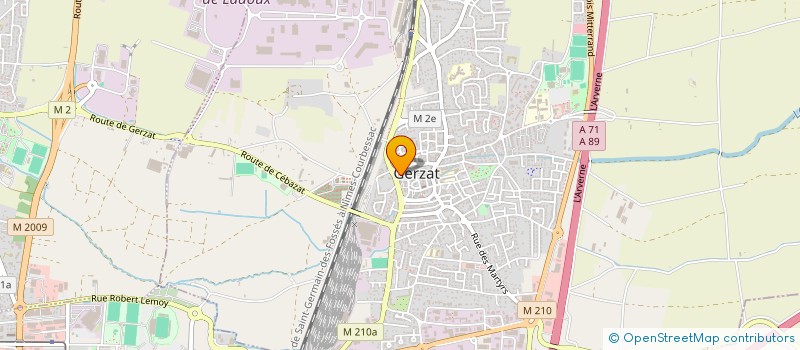 localisation de l'entreprise MADAME MARIE-CHARLOTTE PEYTIER  GERZAT