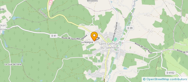 localisation de l'entreprise MADAME MARIE-CHARLOTTE SENSEVE  SAINT-GERMAIN-DU-SALEMBRE