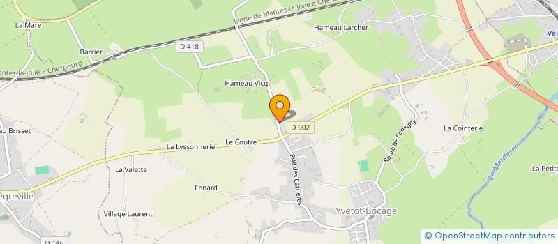 localisation de l'entreprise MADAME MARIE-CHARLOTTE TERRY  YVETOT-BOCAGE