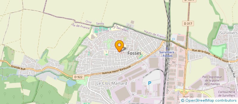 localisation de l'entreprise MADAME MARIE CHARLOTTE TOULOUZAN  FOSSES