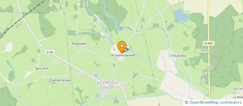 localisation de l'entreprise MADAME MARIE-CHARLOTTE VERNIER à LA CELLE-SOUS-GOUZON