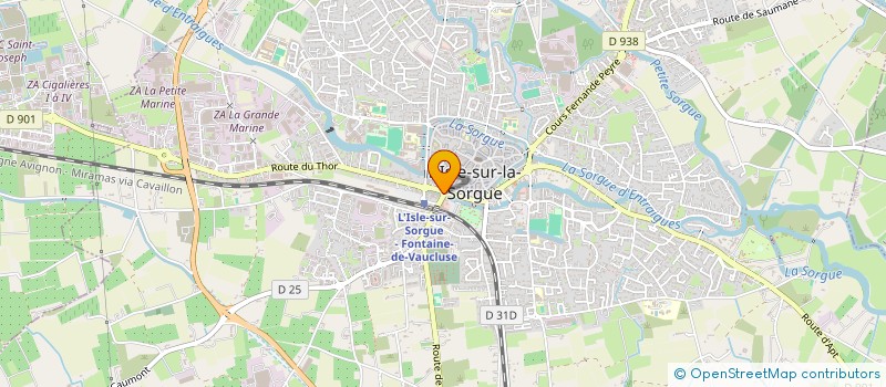 localisation de l'entreprise MADAME MARIE CHARREAU à L'ISLE-SUR-LA-SORGUE