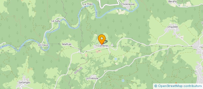 localisation de l'entreprise MADAME MARIE CHARREYRE  BEAUZAC