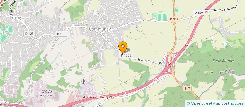 localisation de l'entreprise MADAME MARIE CHARRIERE  COMMUNAY