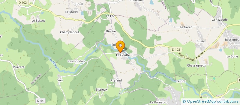 localisation de l'entreprise MADAME MARIE CHASSAGNEUX  MARGERIE-CHANTAGRET