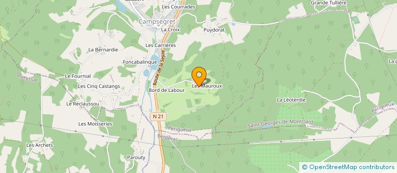 localisation de l'entreprise MADAME MARIE CHASTANET à SAINT JEAN D'ESTISSAC