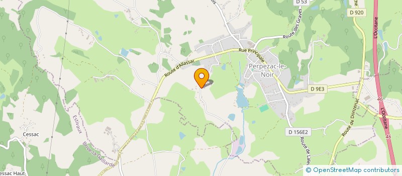 localisation de l'entreprise MADAME MARIE CHASTANET  PERPEZAC-LE-NOIR