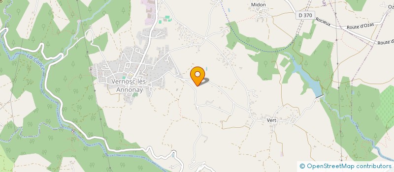 localisation de l'entreprise MADAME MARIE CHATAIGNIER  VERNOSC-LES-ANNONAY