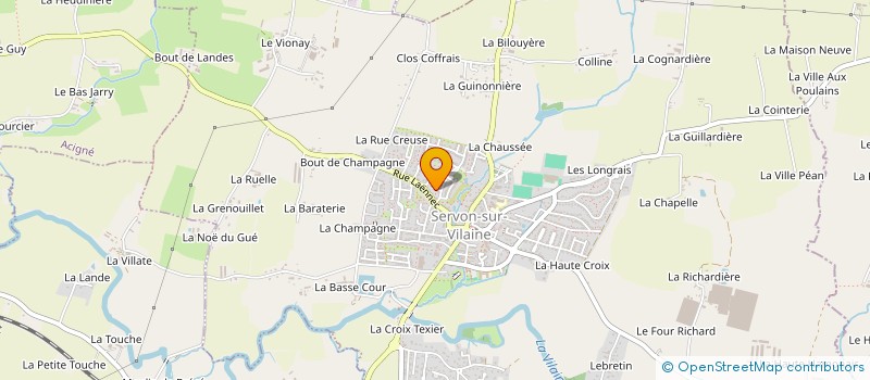 localisation de l'entreprise MADAME MARIE CHATELAIN  SERVON-SUR-VILAINE