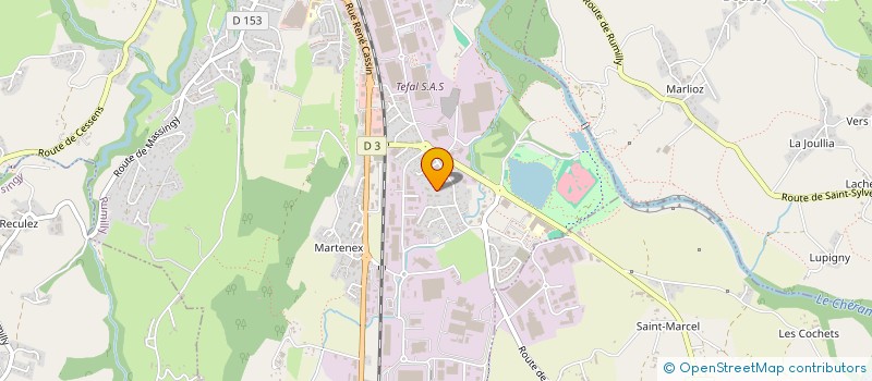 localisation de l'entreprise MADAME MARIE CHATENOUD  RUMILLY