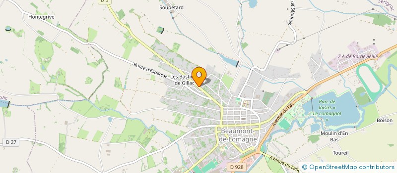 localisation de l'entreprise MADAME MARIE CHAUBET  FAUDOAS