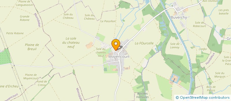 localisation de l'entreprise MADAME MARIE CHAUFFRAY à MOYENCOURT
