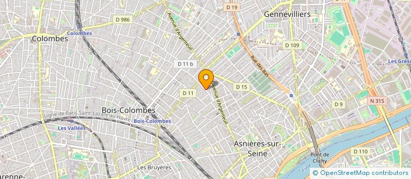 localisation de l'entreprise MADAME MARIE CHAULIER  ASNIERES-SUR-SEINE