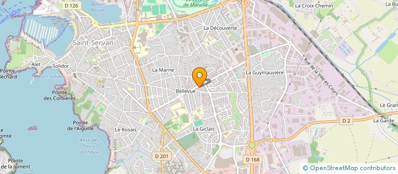 localisation de l'entreprise MADAME MARIE CHAUVEL  SAINT-MALO